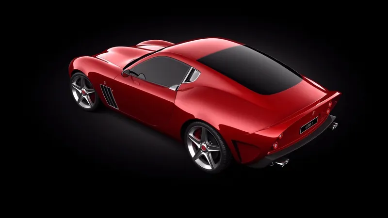 red sports car concept