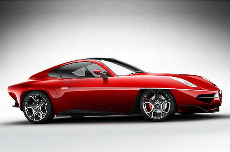 Red sports car concept