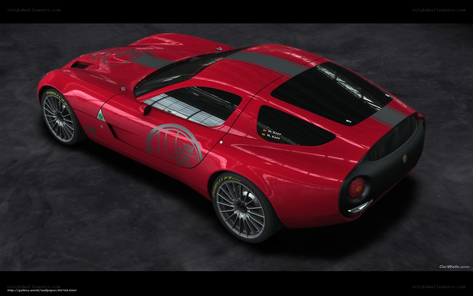 red sports car concept