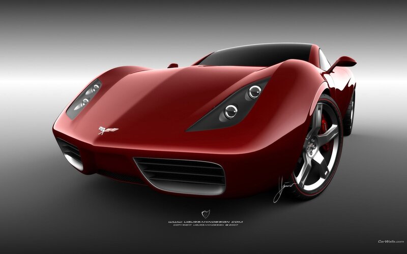 red sports car concept
