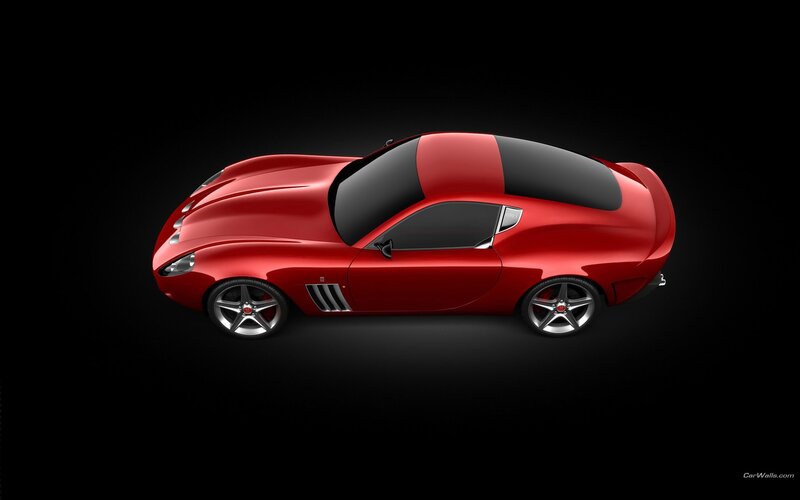 red sports car concept
