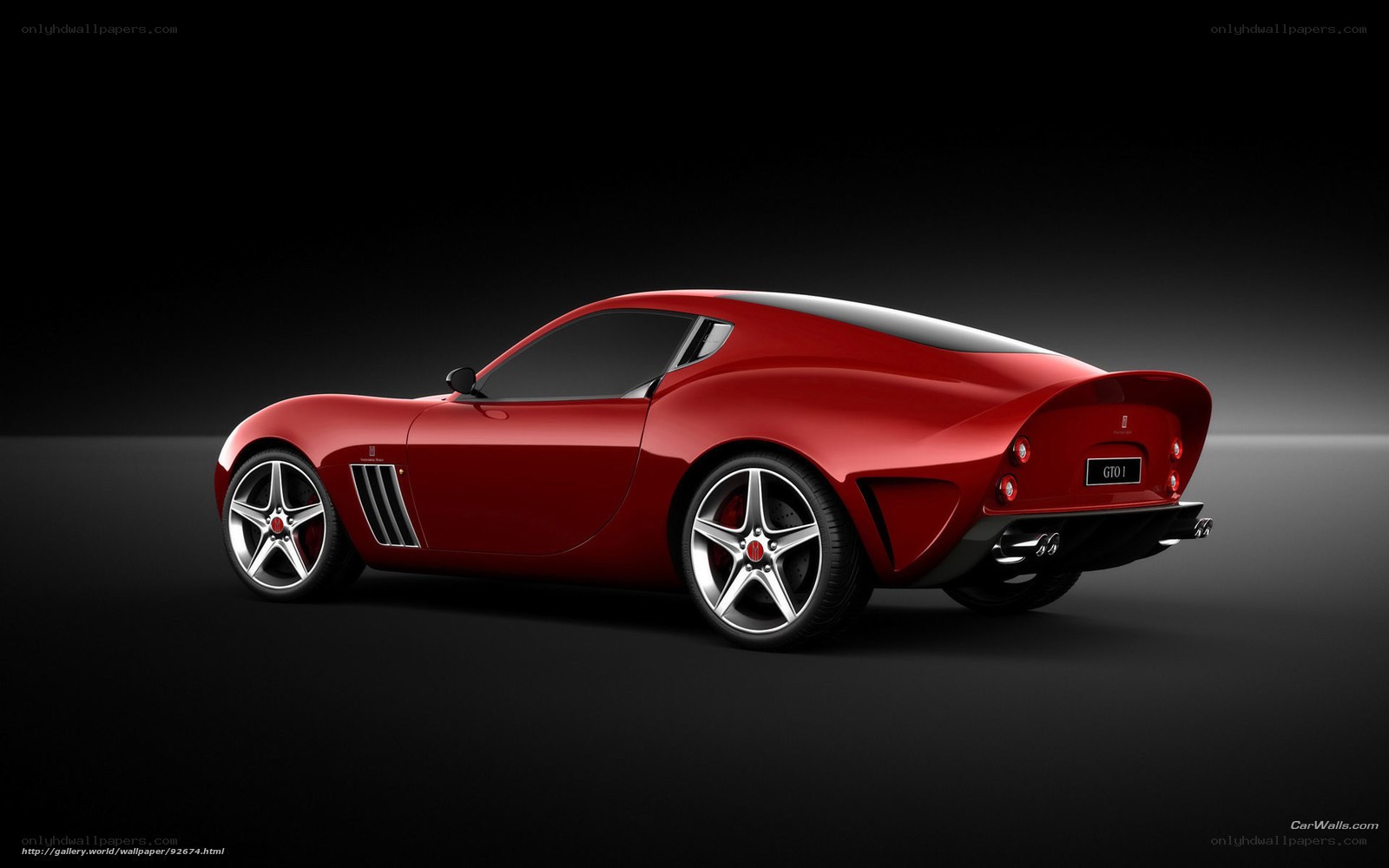 Red sports car concept