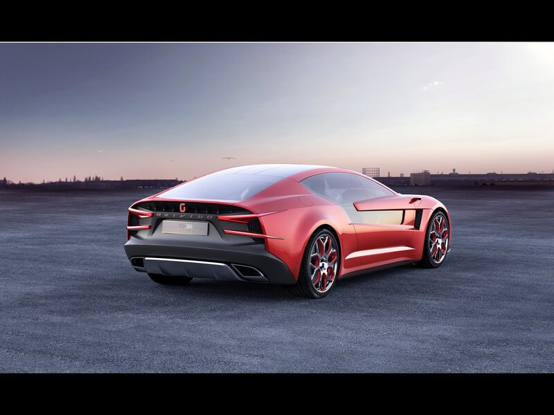 Red sports car concept
