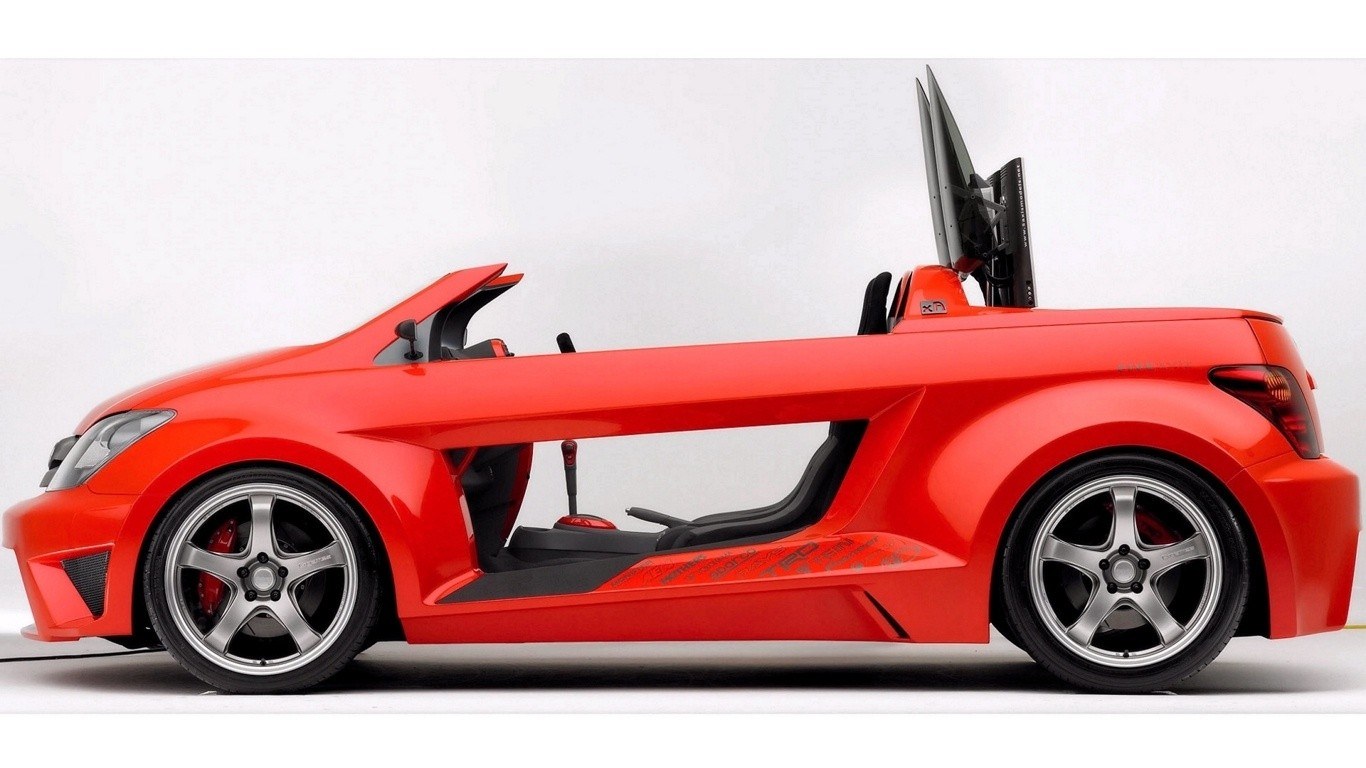 red sports car concept