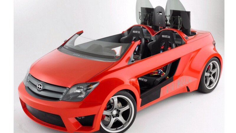 red sports car concept