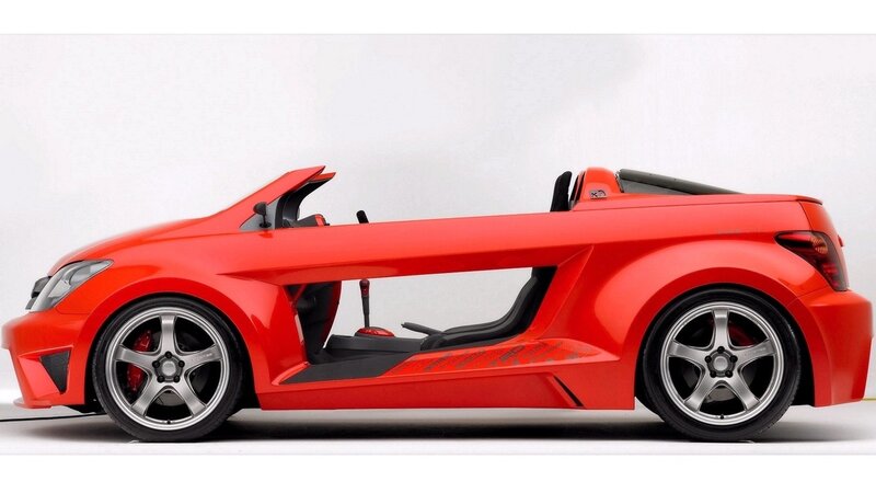 red sports car concept