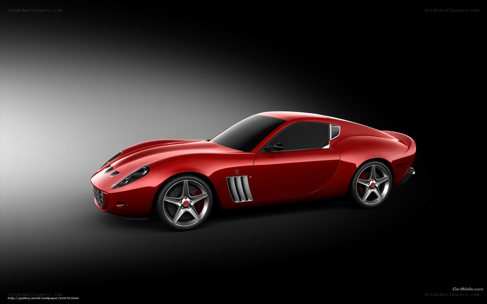 Red sports car concept