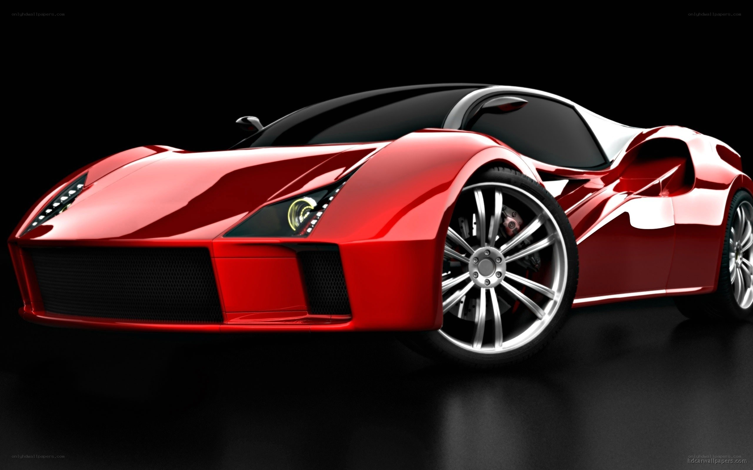red sports car concept