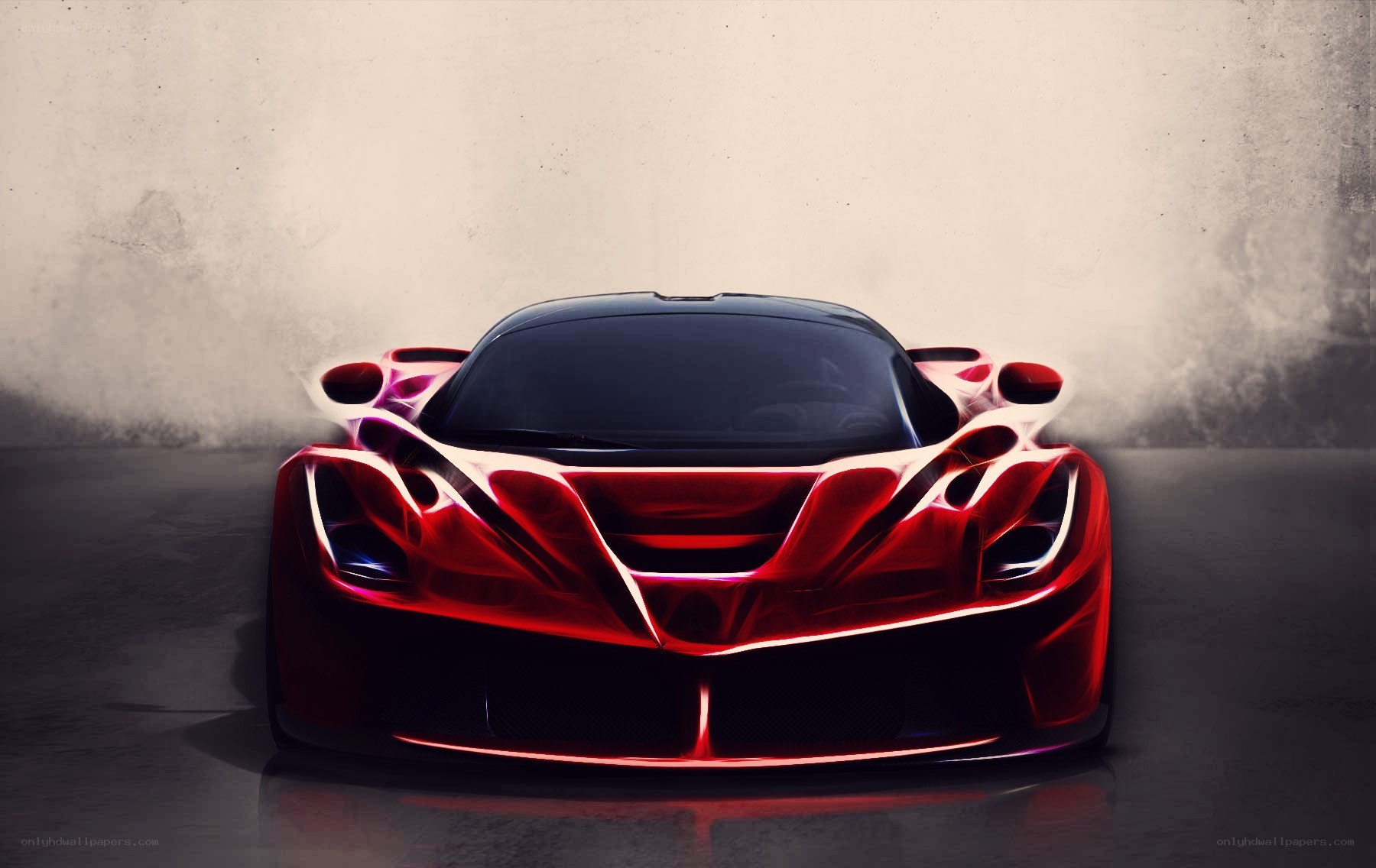 red sports car concept