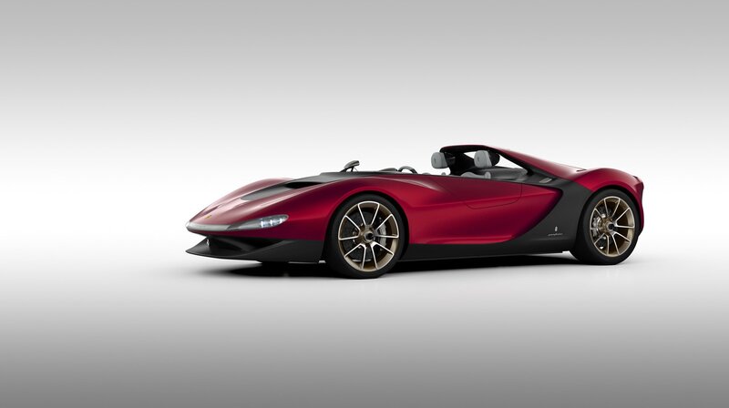 red sports car concept