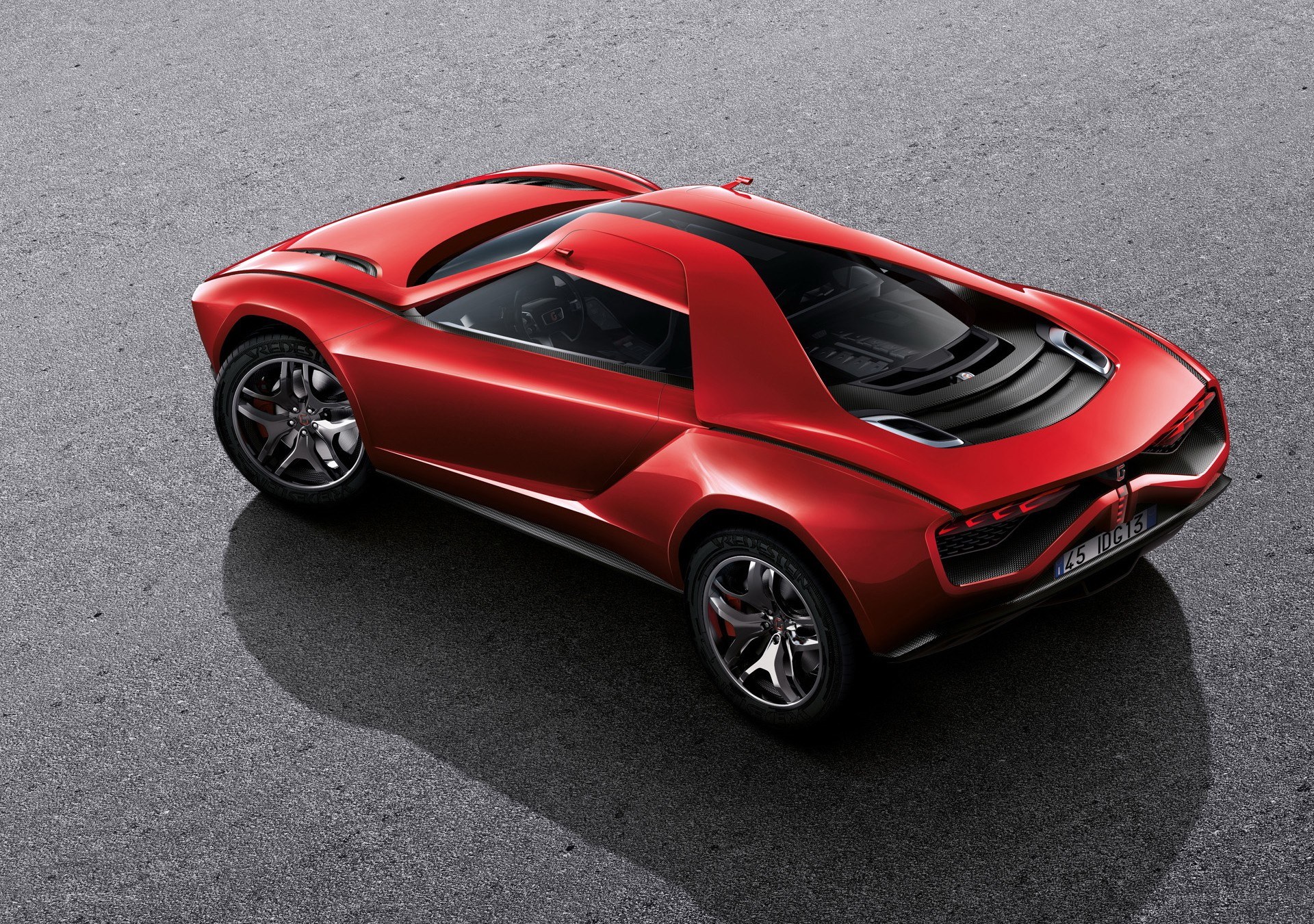Red sports car concept