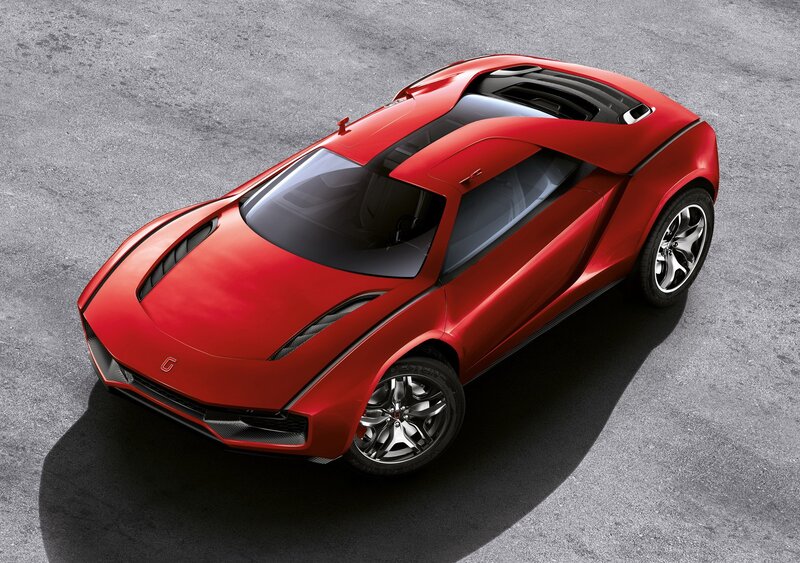 Red sports car concept