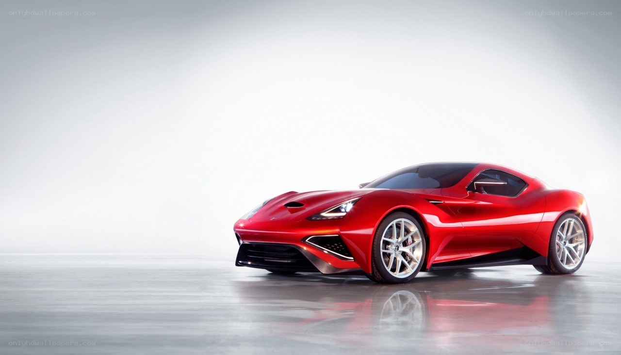 Red sports car concept