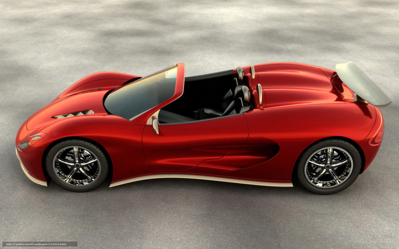 red sports car convertible