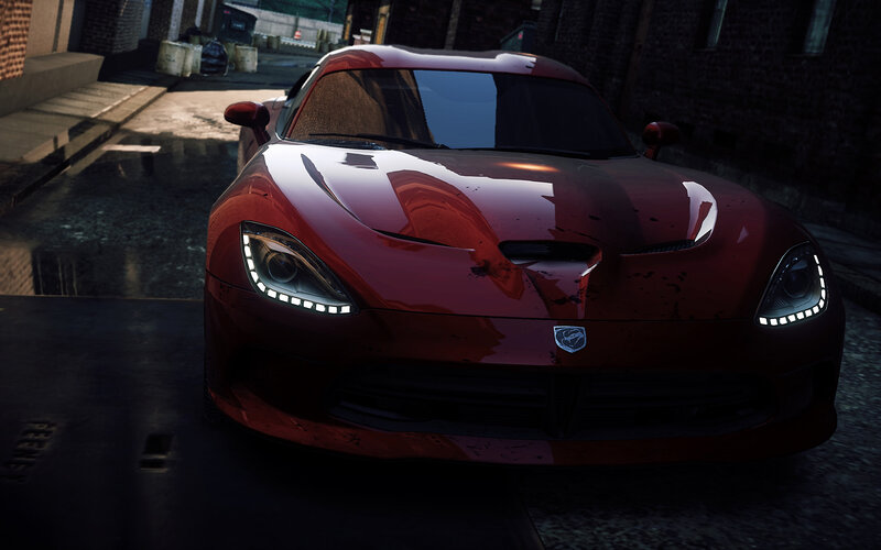 Red Sports Car — Dark