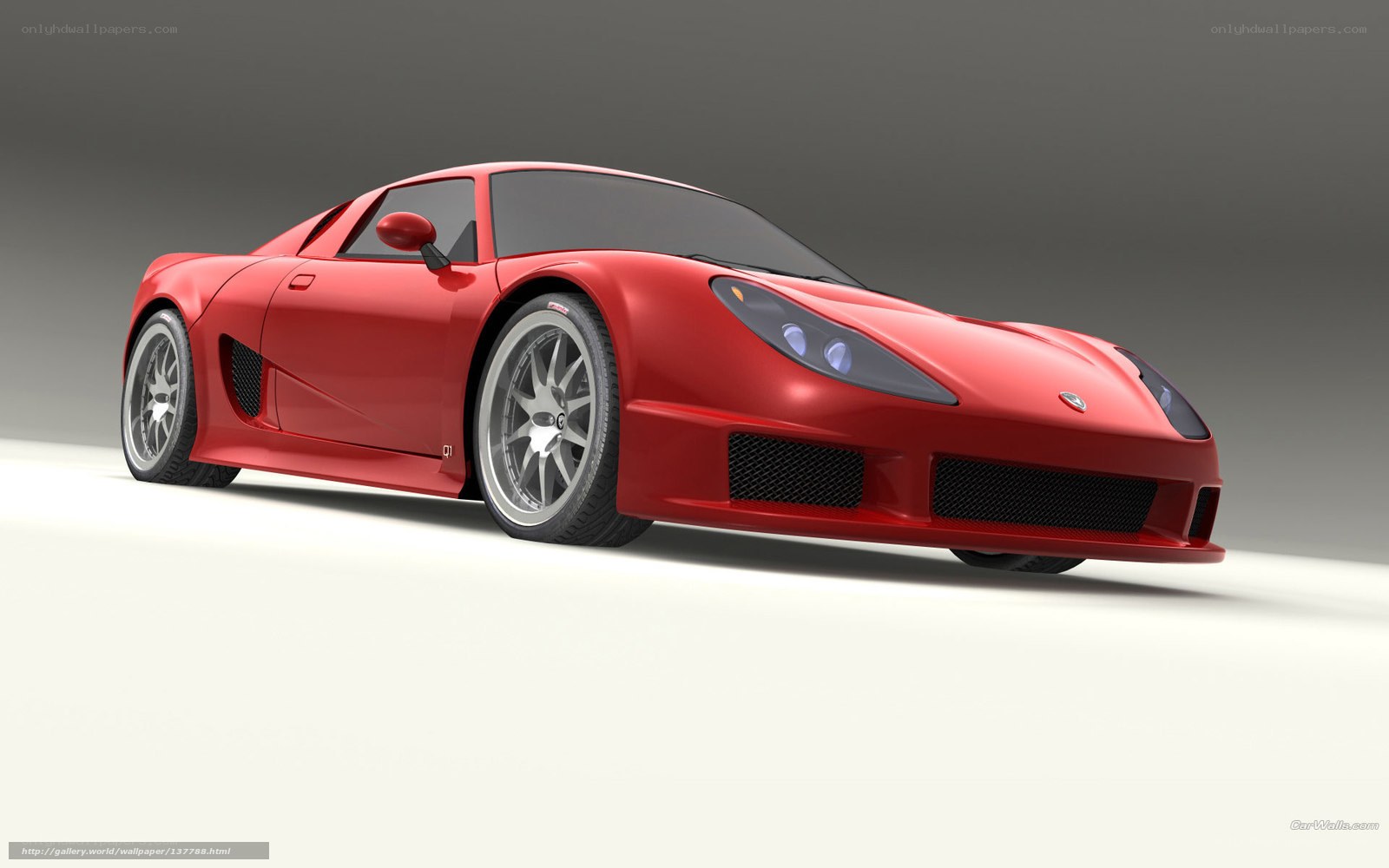 red sports car design
