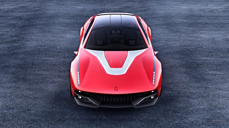 Red Sports Car — Dramatic, 3d Render, Asphalt