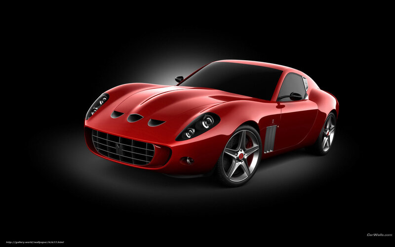 Red Sports Car — Dramatic, 3d Render, Black Background
