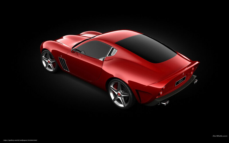 Red Sports Car — Dramatic, 3d Render, Black Background, Wheels