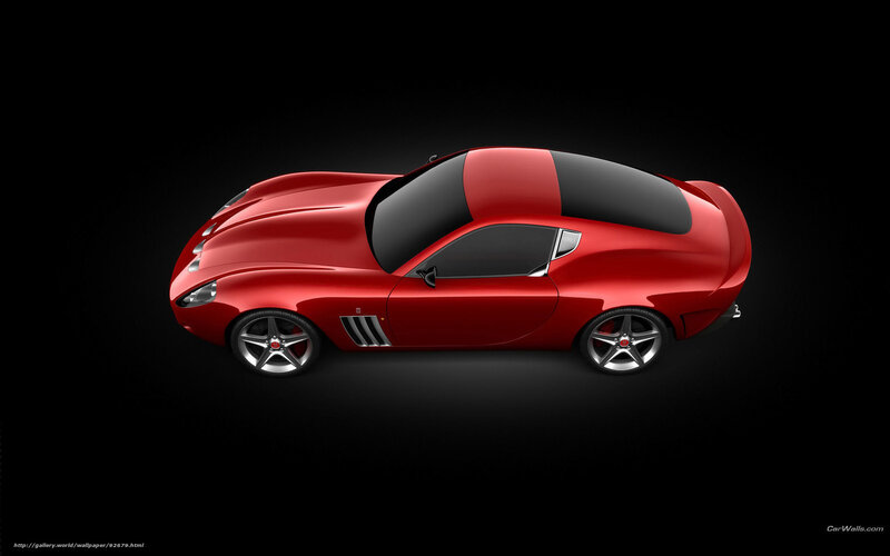 Red Sports Car — Dramatic, 3d Render, Black Roof