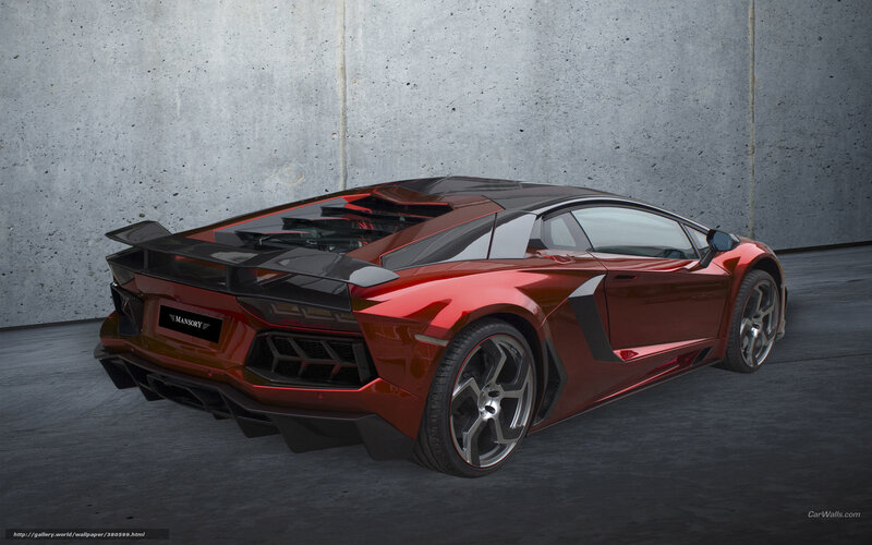 Red Sports Car — Dramatic, 3d Render, Concrete Wall, Tire