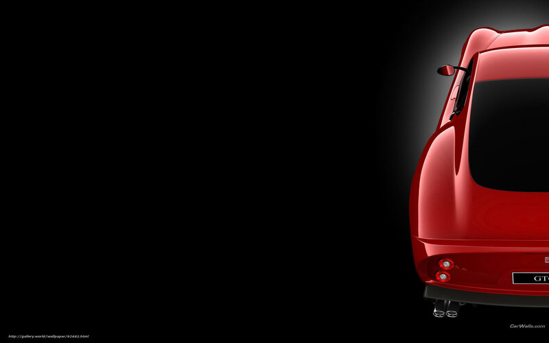 Red Sports Car — Dramatic, 3d Render, Exhaust Pipes
