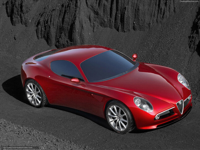 Red Sports Car — Dramatic, 3d Render, Gravel