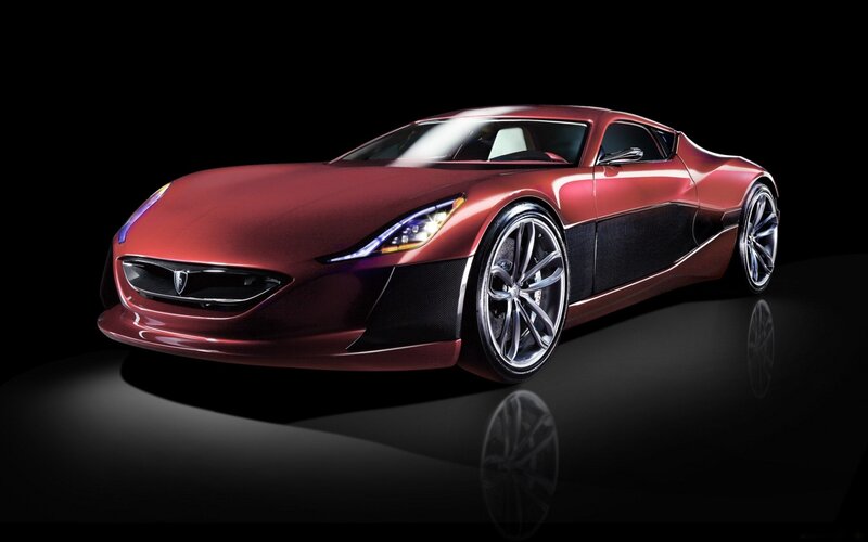 Red Sports Car — Dramatic, 3d Render, Headlights, Wheels, Black, Silver