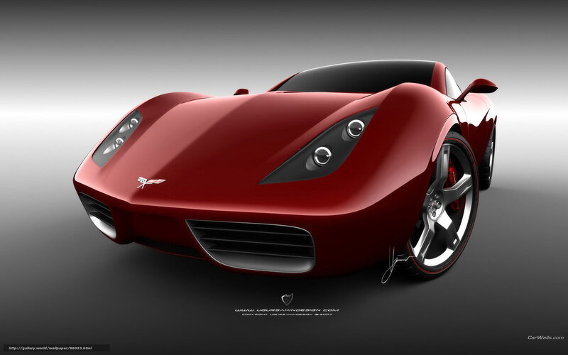 Red Sports Car — Dramatic, 3d Render, Headlights, Wheels, Grille