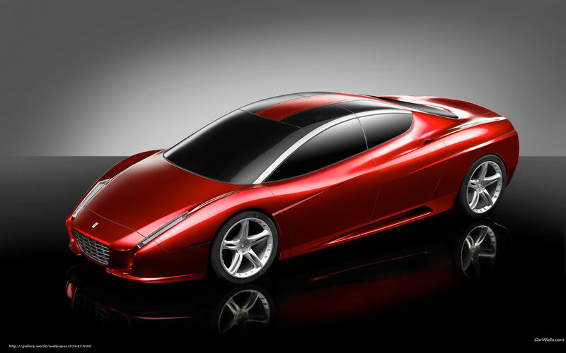 Red Sports Car — Dramatic, 3d Render, Reflection, Grille