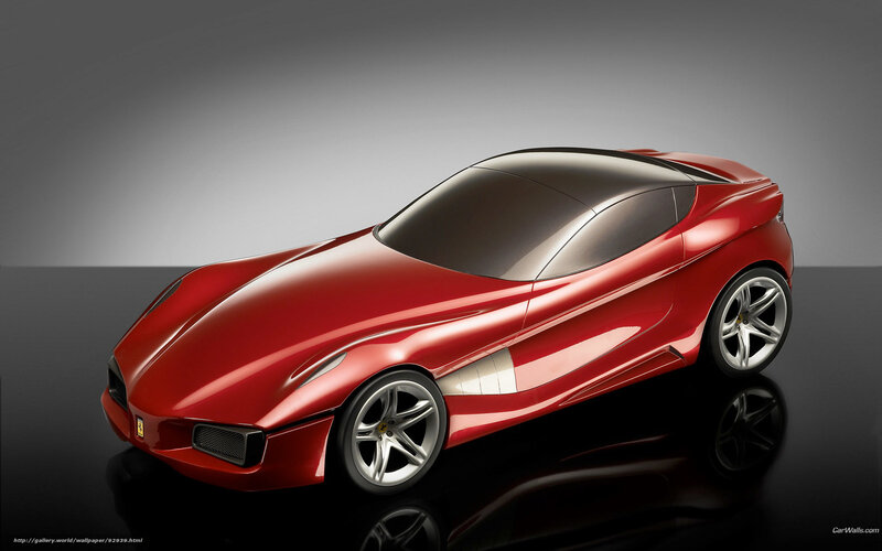 Red Sports Car — Dramatic, 3d Render, Reflection, Studio Lighting