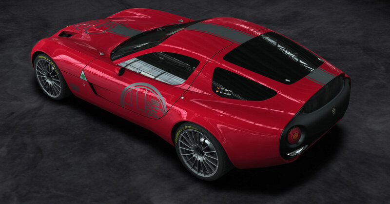 Red Sports Car — Dramatic, 3d Render, Tires, Windows