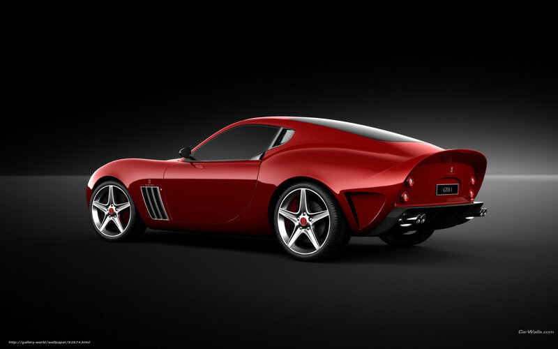 Red Sports Car — Dramatic, 3d Render, Wheels, Exhaust, Tail Lights