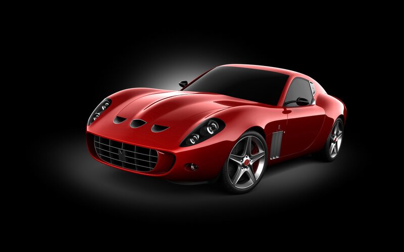 Red Sports Car — Dramatic, 3d Render, Wheels, Grille, Headlights