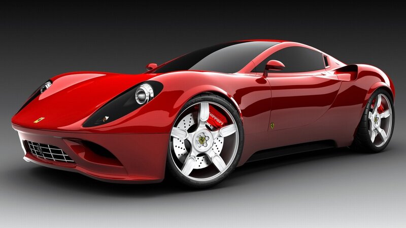 Red Sports Car — Dramatic, 3d Render, Wheels, Grille