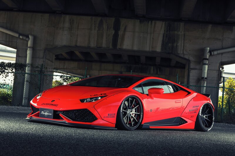 Red Sports Car — Dramatic, Afternoon, Photograph, Bridge, Asphalt