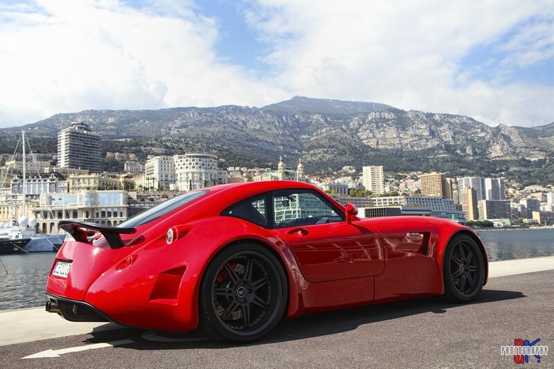 Red Sports Car — Dramatic, Afternoon, Photograph, City