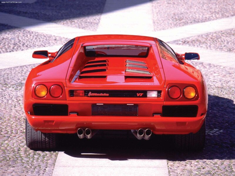 Red Sports Car — Dramatic, Afternoon, Photograph, Cobblestone