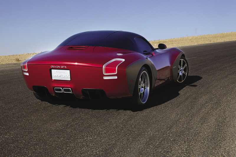 Red Sports Car — Dramatic, Afternoon, Photograph, Road, Desert, Sky