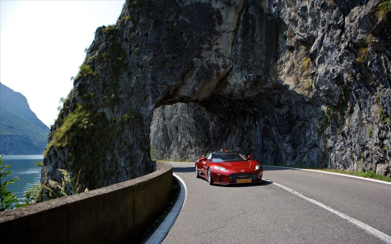 Red Sports Car — Dramatic, Afternoon, Photograph