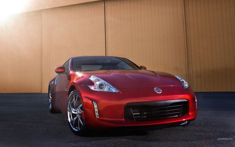 Red Sports Car — Dramatic, Afternoon, Photograph, Wall, Asphalt, Black