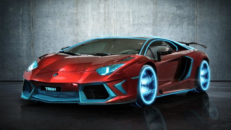 Red Sports Car — Dramatic, Digital Art, Wheels, Wall