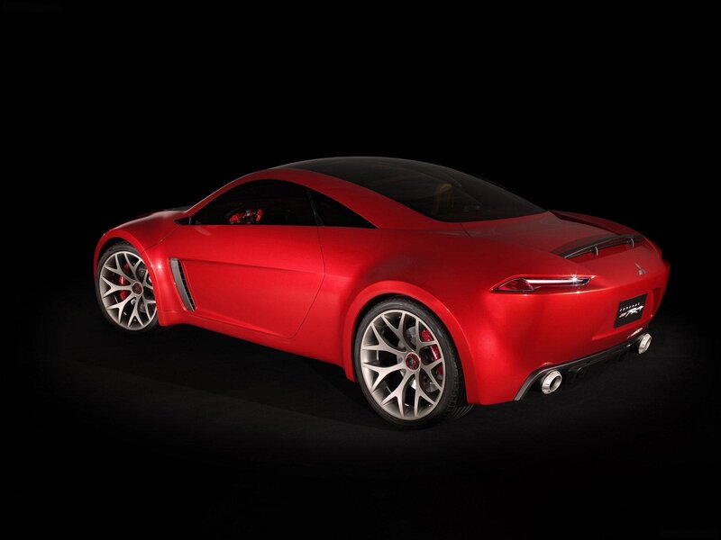 Red Sports Car — Dramatic, Exhaust