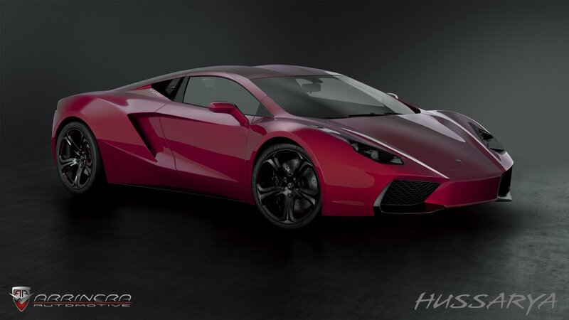 Red Sports Car — Dramatic, Logo