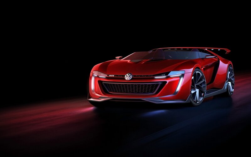 Red Sports Car — Dramatic, Night, 3d Render, Grille