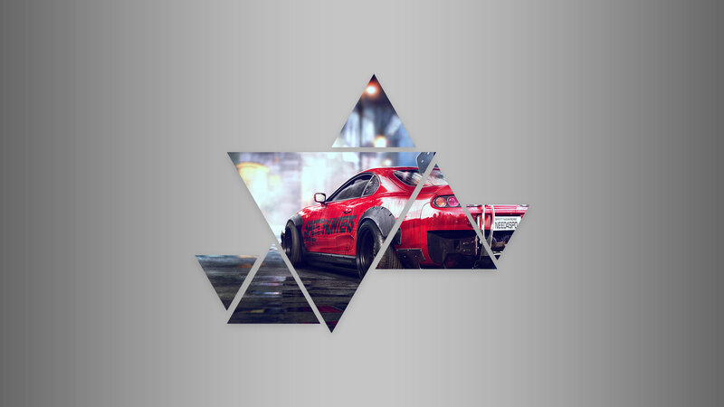 Red Sports Car — Dramatic, Night, Digital Art, City Street