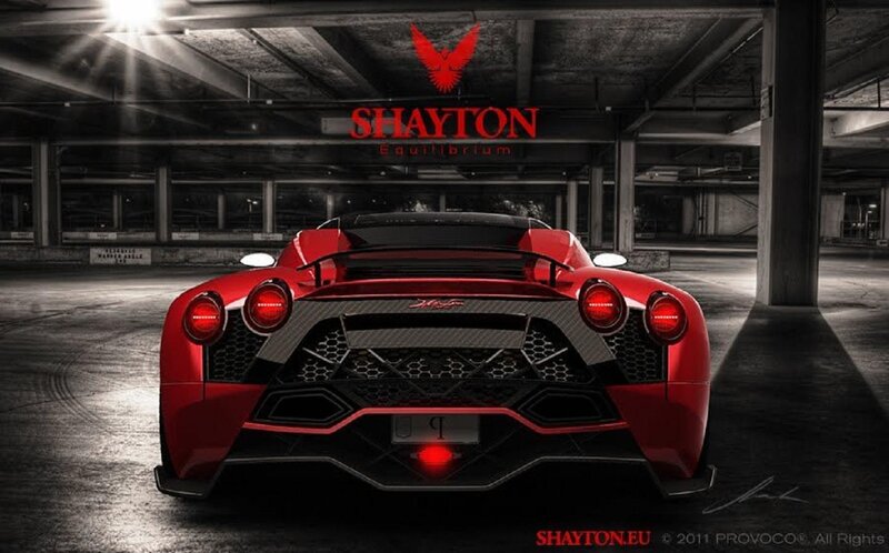 Red Sports Car — Dramatic, Night, Digital Art