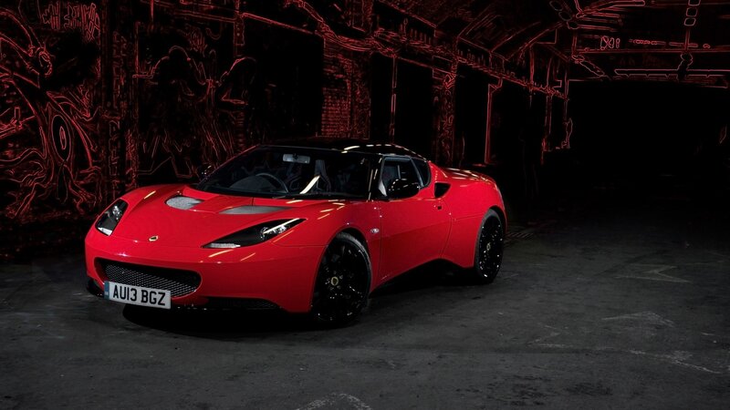 Red Sports Car — Dramatic, Night, Photograph, Graffiti Wall