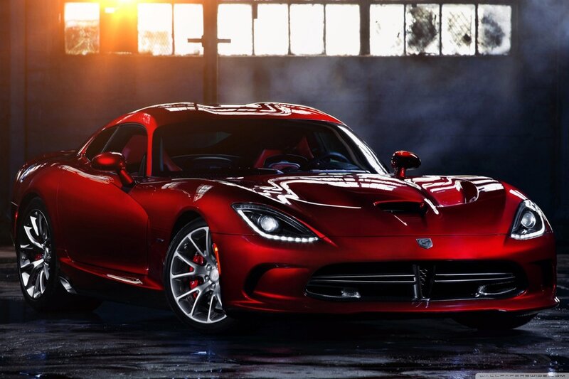 Red Sports Car — Dramatic, Night, Photograph, Windows, Smoke