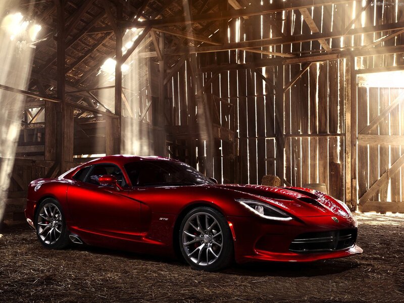 Red Sports Car — Dramatic, Photograph, Barn, Hay, Sunlight